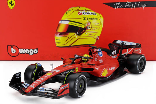 Bburago Ferrari F1 SF-23 Team Scuderia Ferrari HP #44 Test Fiorano 2025 (Hamilton) 1:18 WITH DISPLAY