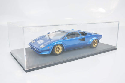 Schuco 1979 Lamborghini Countach LP400S Blue w/ Gold Wheels 1:18