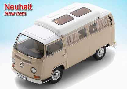 Schuco 1967 Volkswagen T2a Camper Van (MiniBus) Beige 1:18