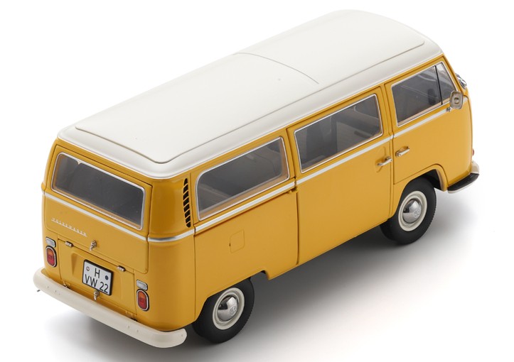 Schuco 1967 Volkswagen T2a Van (MiniBus) Yellow 1:18