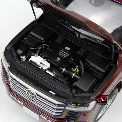 LCD Toyota Land Cruiser 300-ZX Dark Red 1:18