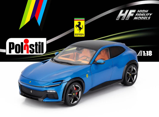 Polistil 2022 Ferrari Purosangue Blu Corsa (Blue Metallic) High Fidelity 1:18