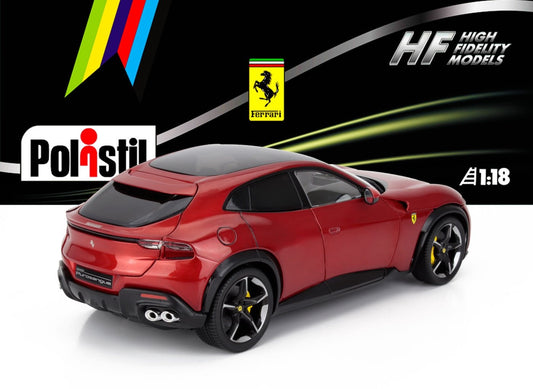 Polistil 2022 Ferrari Purosangue Rossa Magma (Red Metallic) High Fidelity 1:18