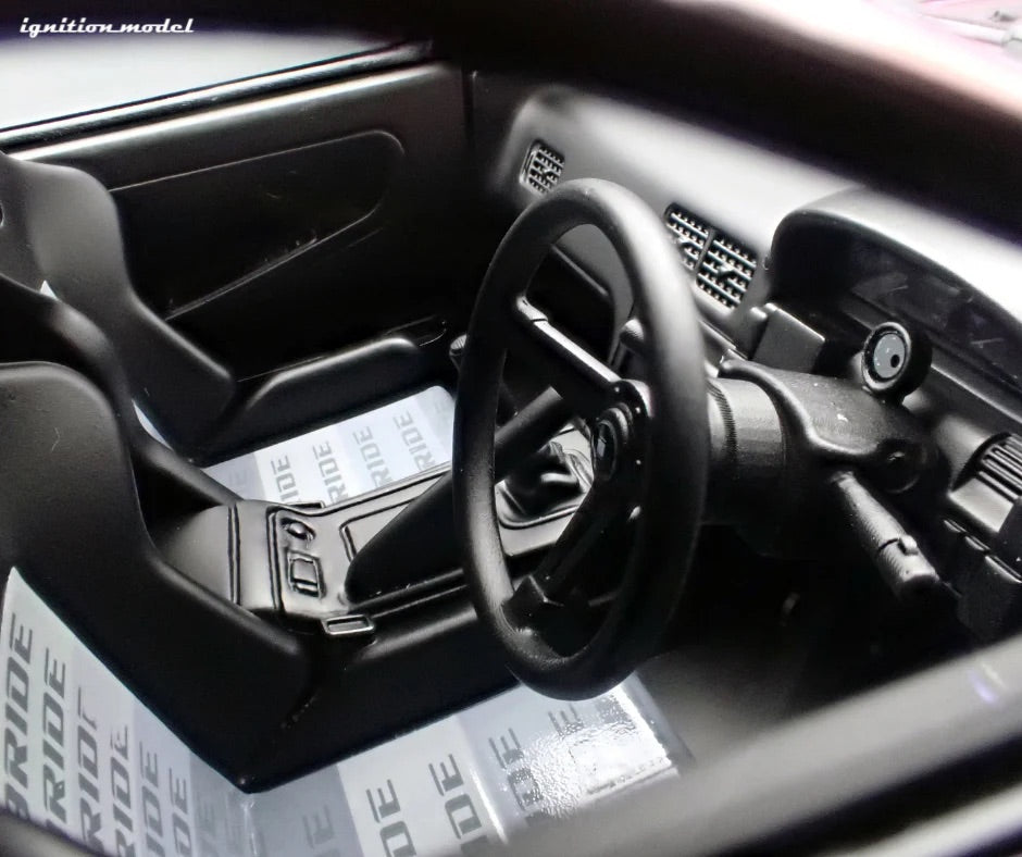 Ignition-Model Nissan 180SX Type X RPS13 Midnight Purple w/ Black Mesh Wheels 1:18