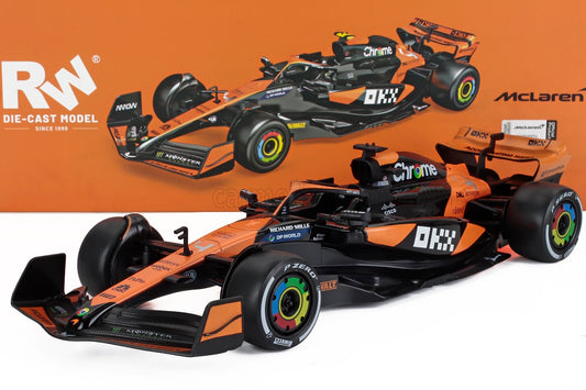 RE-EL Toys Mclaren F1 Team MCL38 Orange L. Norris First Win Miami GP 2024 1:18