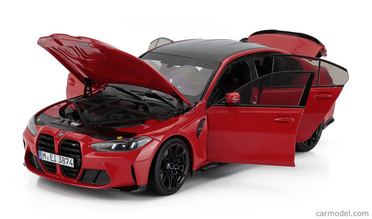 Minichamps 2023 BMW M3 (G80) LCI Toronto Red 1:18 DEALER EDITION