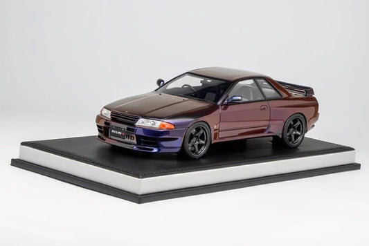 Motorhelix 1991 Nissan Skyline GT-R R32 (BNR32) Customized Version Midnight Purple 1:18