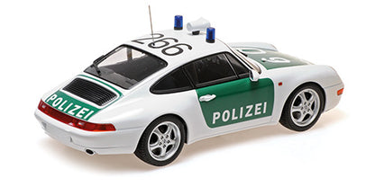 Minichamps 1993 Porsche 911 (993) Carrera German Polizei White 1:18