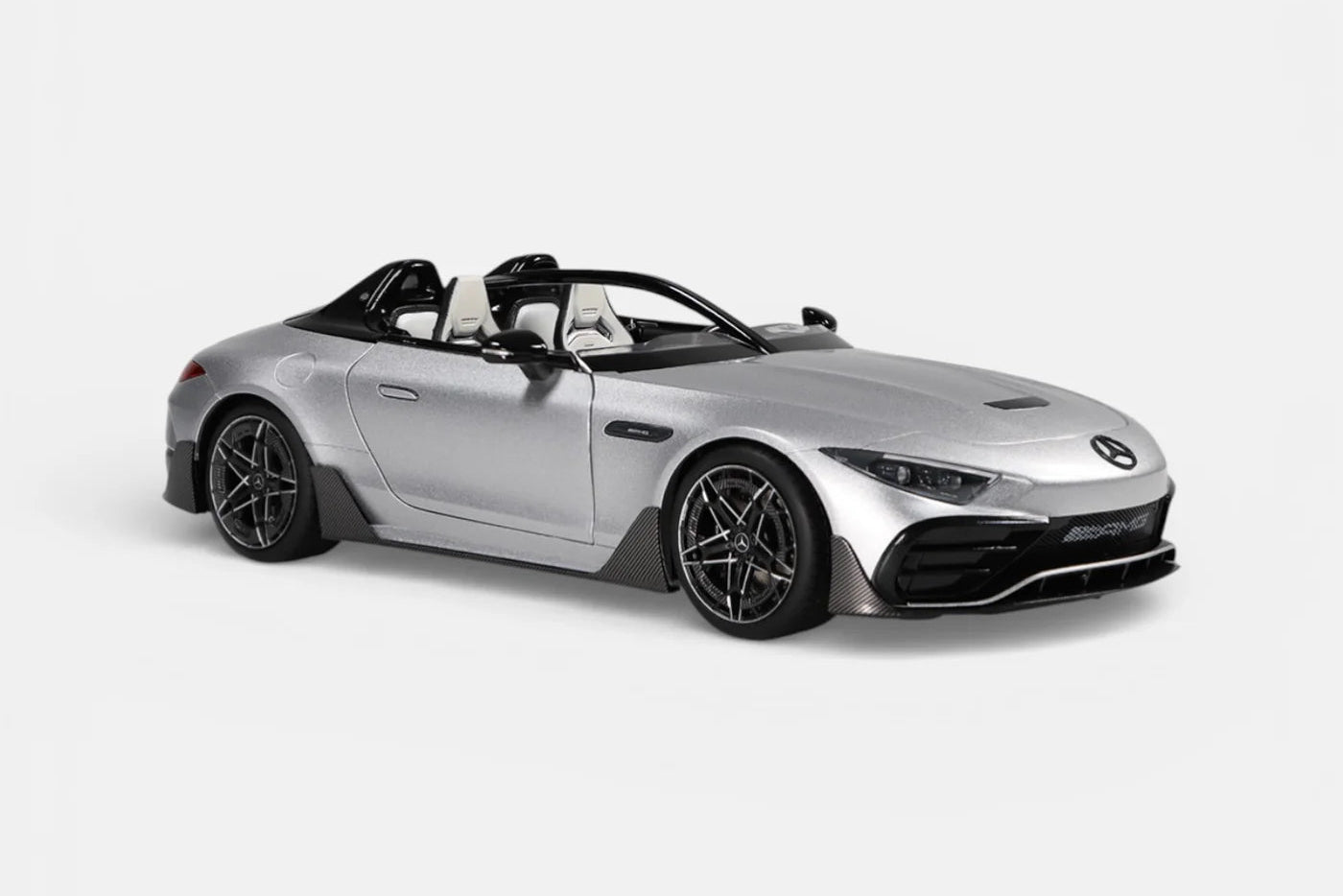 NZG 2025 Mercedes Benz AMG Purespeed SL63 Hightech Silver 1:18