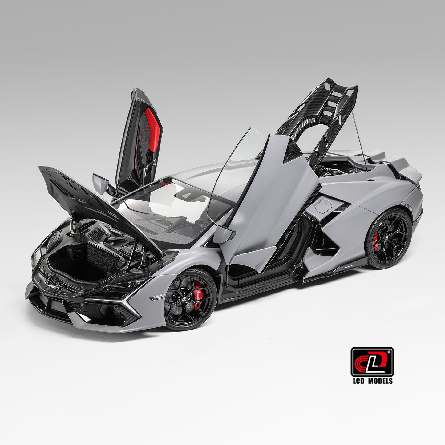 LCD 2024 Lamborghini Revuelto Matte Grey 1:18