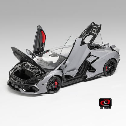LCD 2024 Lamborghini Revuelto Matte Grey 1:18