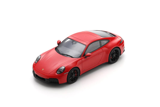 Schuco 2025 Porsche 911 992.2 Carrera GTS Guards Red w/ Display Case 1:18