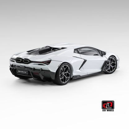 LCD 2024 Lamborghini Revuelto White 1:18