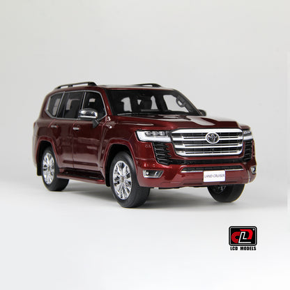 LCD Toyota Land Cruiser 300-ZX Dark Red 1:18