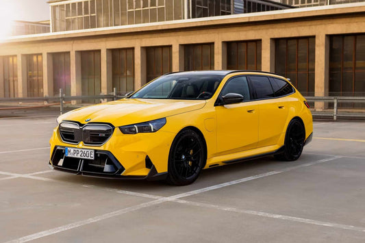 Minichamps 2024 BMW M5 Touring Wagon (G99) Performance Parts Yellow 1:18