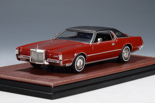 GLM Models 1972 Lincoln Continental Mark IV Red Moondust Poly 1:43