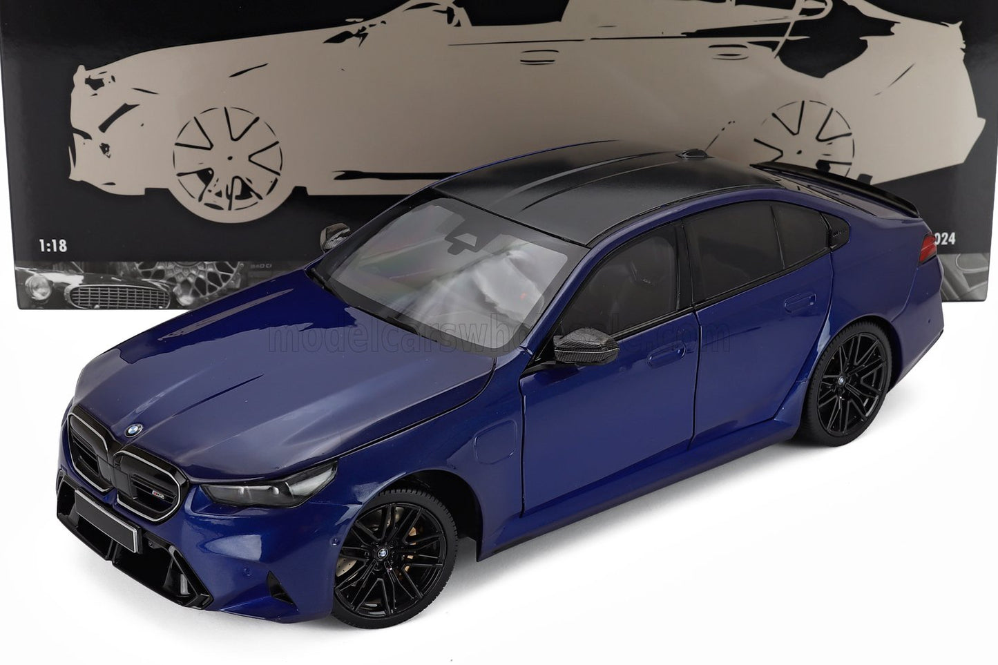 Minichamps 2024 BMW M5 (G90) Marina Bay Blue Metallic 1:18