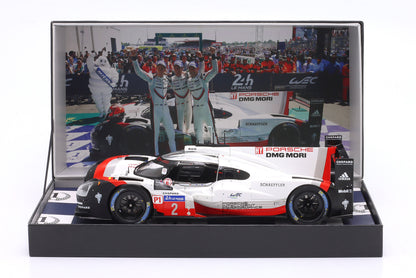 Ixo Porsche 919 Hybrid 2.0L Turbo V4 #2 Team Porsche WINNER 24hr Le Mans 2017 Collector's Box 1:18