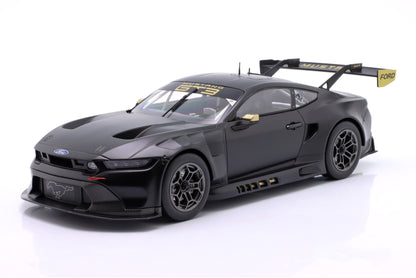 Ixo Ford Mustang GT3 Coyote Racing Spec Plain Body Version 2024 Matte Black 1:18
