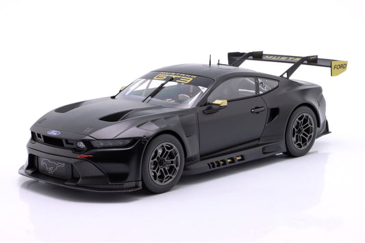 Ixo Ford Mustang GT3 Coyote Racing Spec Plain Body Version 2024 Matte Black 1:18