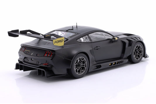 Ixo Ford Mustang GT3 Coyote Racing Spec Plain Body Version 2024 Matte Black 1:18
