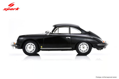 Spark Model Porsche 356 BT6 Black 1:18 WITH DISPLAY