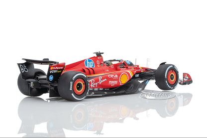 Looksmart Ferrari F1 SF-24 Team Scuderia #16 Winner Italy Monza GP 2024 (LeClerc) Red 1:18