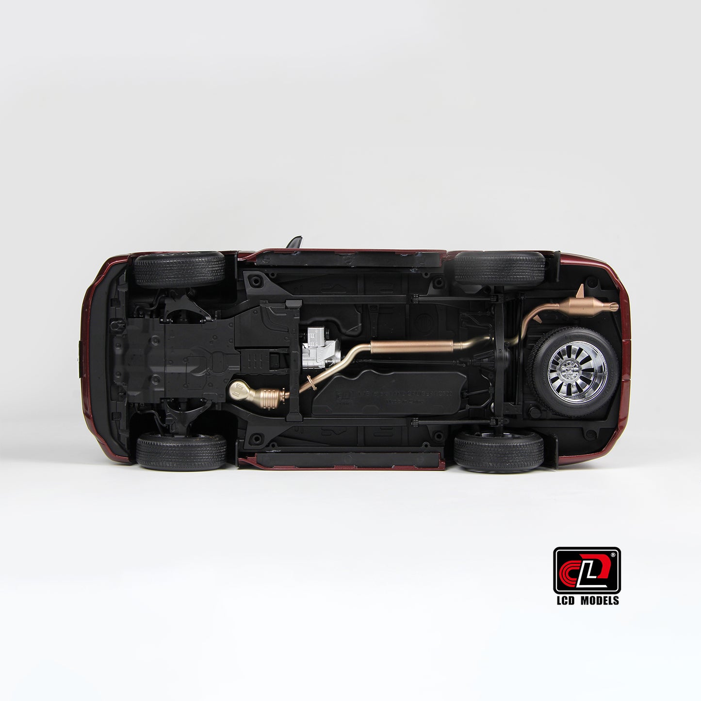 LCD Toyota Land Cruiser 300-ZX Dark Red 1:18