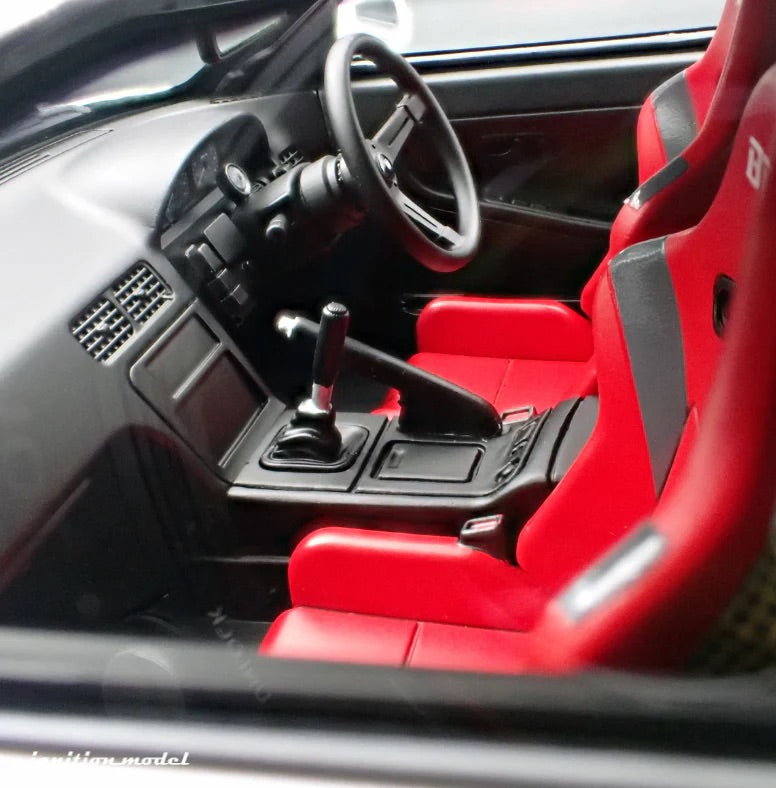 Ignition-Model Nissan 180SX Type X RPS13 White w/ Bronze TE37 1:18