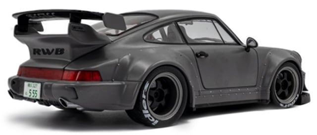 Solido 2016 Porsche 911 (964) RWB Bodykit Nardo Grey w/ Akira