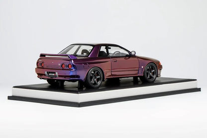 Motorhelix 1991 Nissan Skyline GT-R R32 (BNR32) Customized Version Midnight Purple 1:18