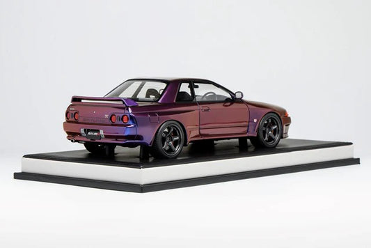 Motorhelix 1991 Nissan Skyline GT-R R32 (BNR32) Customized Version Midnight Purple 1:18