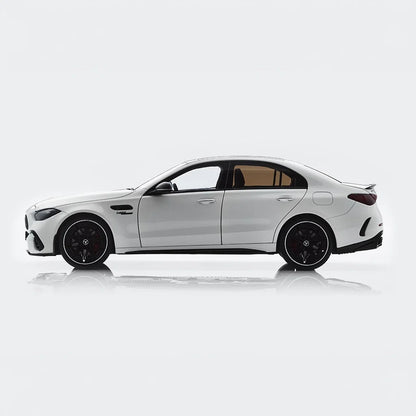 NZG Mercedes Benz C63 S AMG E Performance Sedan (W206) Opalith White 1:18