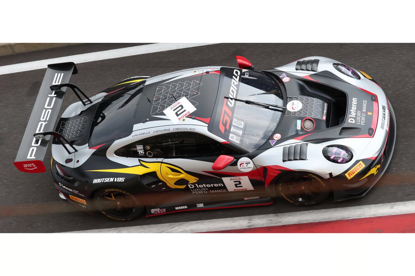 Spark-Model Porsche 911 992 GT3 R EVO #2 Boutsen VDS 8th 24hr Spa 2026 1:18 WITH DISPLAY