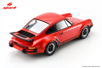 Spark Model 1976 Porsche 911 930 Turbo 3.0 Guards Red 1:18 WITH DISPLAY