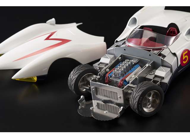 Schwyn Haas Hamilton Speed Racer #5 Mach 5 White Version 1:18