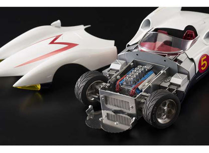 Schwyn Haas Hamilton Speed Racer #5 Mach 5 White Version 1:18