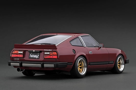 Ignition-Model Nissan Fairlady 280 Z S130 RHD Dark Red 1:18