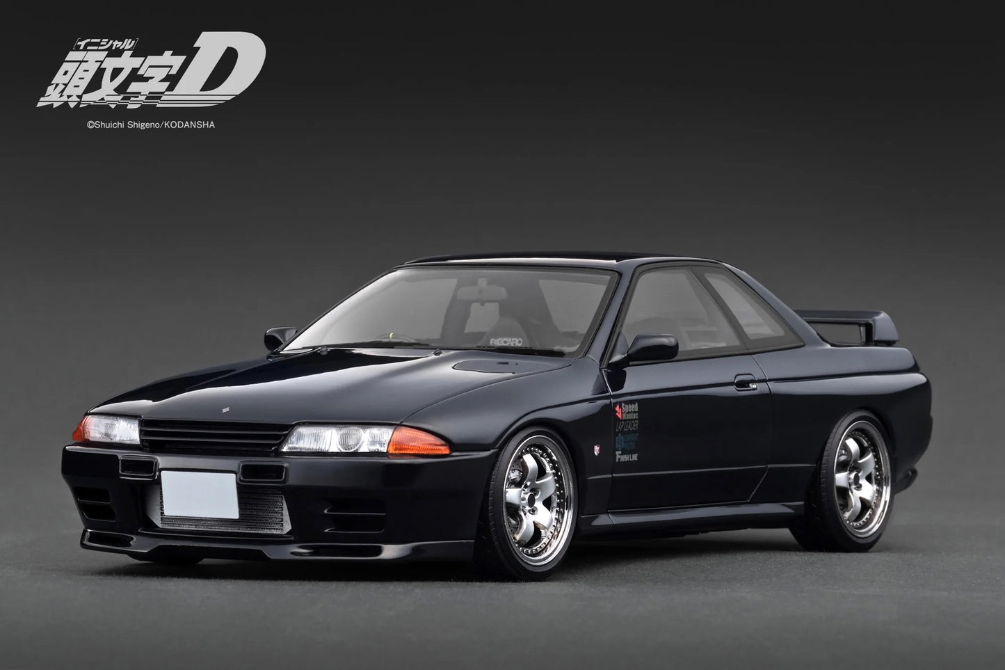 Ignition-Model Nissan Skyline GT-R R32 (BN32) V-Spec II Initial D Black 1:18