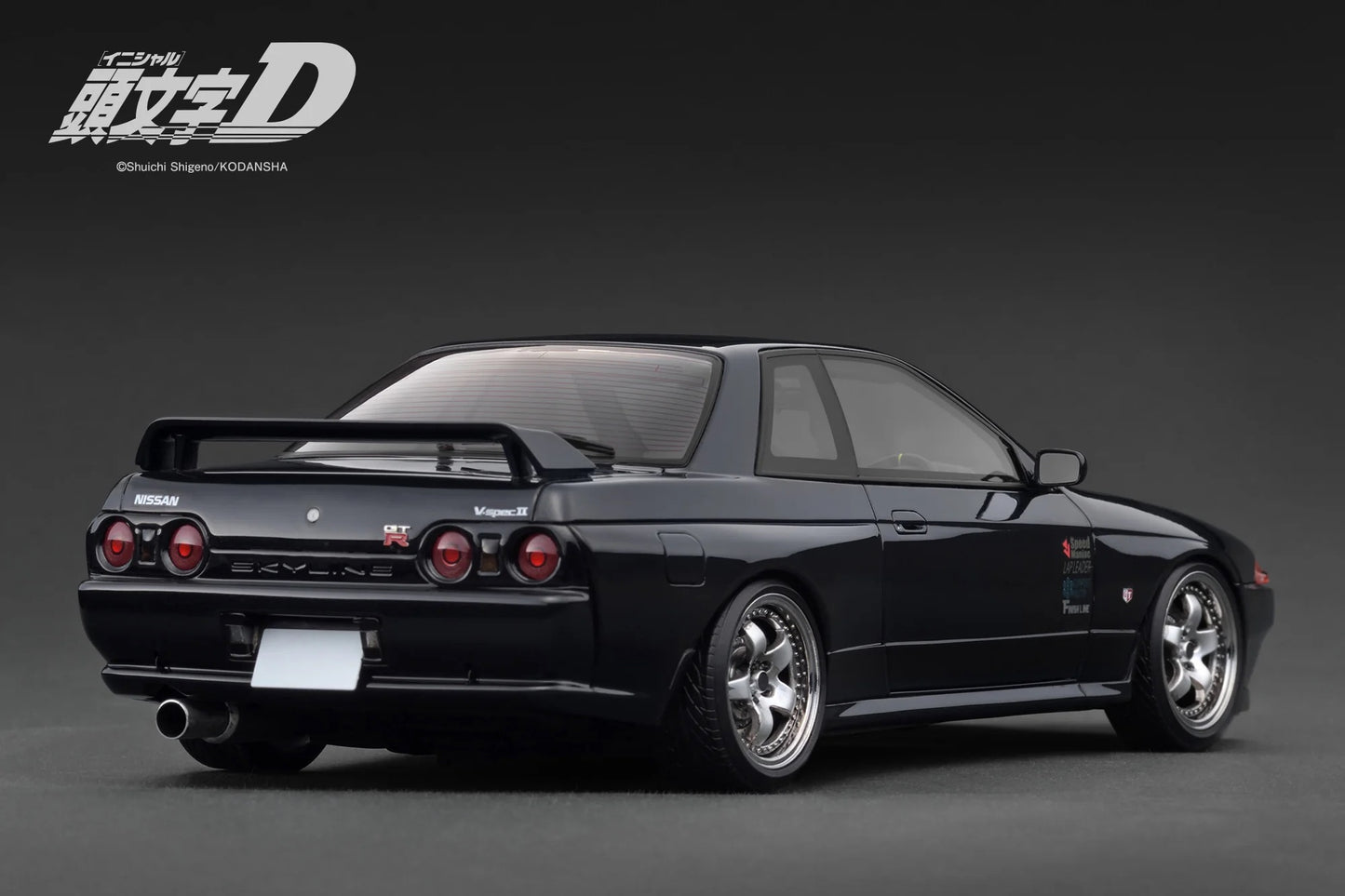 Ignition-Model Nissan Skyline GT-R R32 (BN32) V-Spec II Initial D Black 1:18