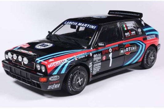 Solido 1990 Lancia Delta HF Integrale Tribute to Biason Rallye Montecarlo Black 1:18