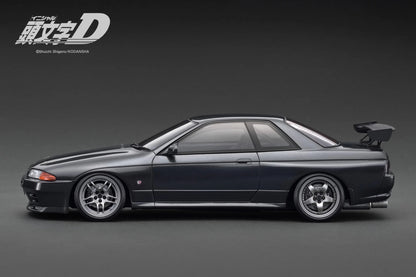 Ignition-Model Nissan Skyline GT-R R32 (BN32) V-Spec II Initial D Gun Grey Metallic 1:18