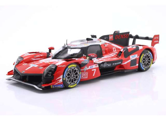 Ixo Toyota GR010 Hybrid LMDh Team Toyota Gazoo Racing #7 WEC 24hrs Le Mans 2025 Red 1:18