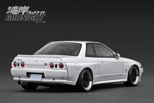 Ignition-Model Nissan Skyline GT-R R32 (VR32) Midnight "Reina's R" White 1:18