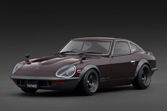 Ignition-Model Nissan Fairlady 240ZG HS30 Maroon Red Metallic 1:18