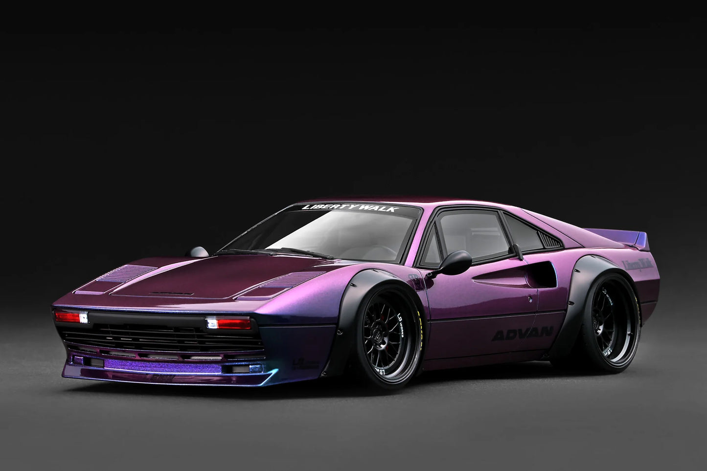 Ignition-Model Ferrari 308 LBWK LB-Works Demo Car Purple Metallic 1:18