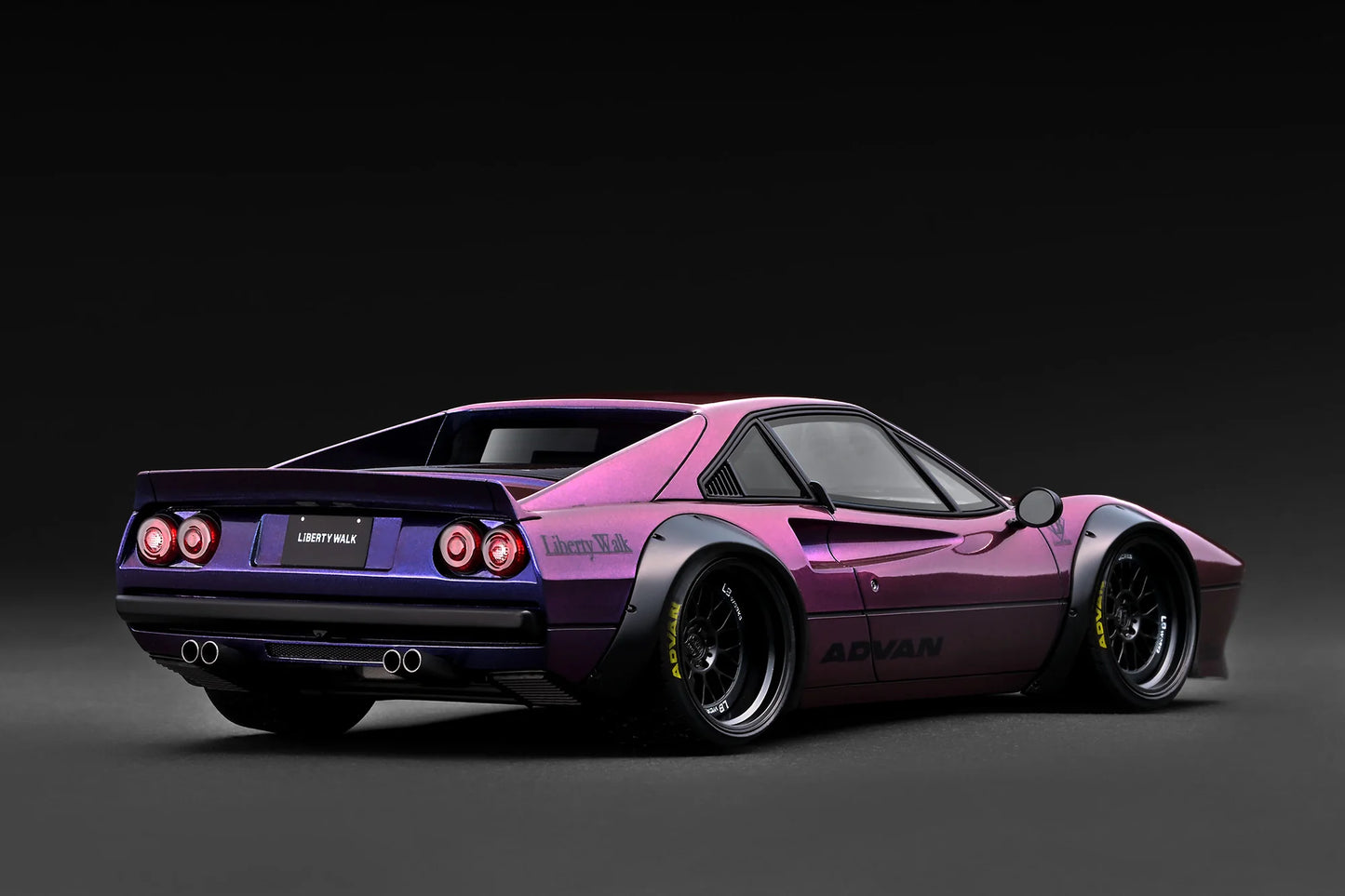 Ignition-Model Ferrari 308 LBWK LB-Works Demo Car Purple Metallic 1:18