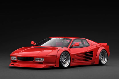 Ignition-Model Ferrari Testarossa 512 LBWK LB-Works Rosso Corsa Red 1:18