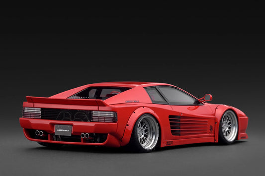 Ignition-Model Ferrari Testarossa 512 LBWK LB-Works Rosso Corsa Red 1:18