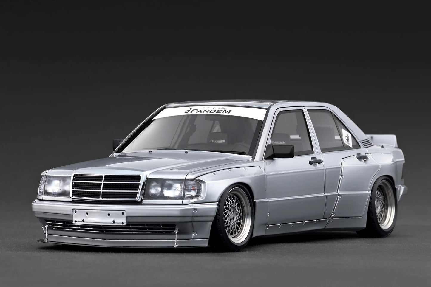 Ignition-Model Mercedes 190E Pandem Silver 1:18